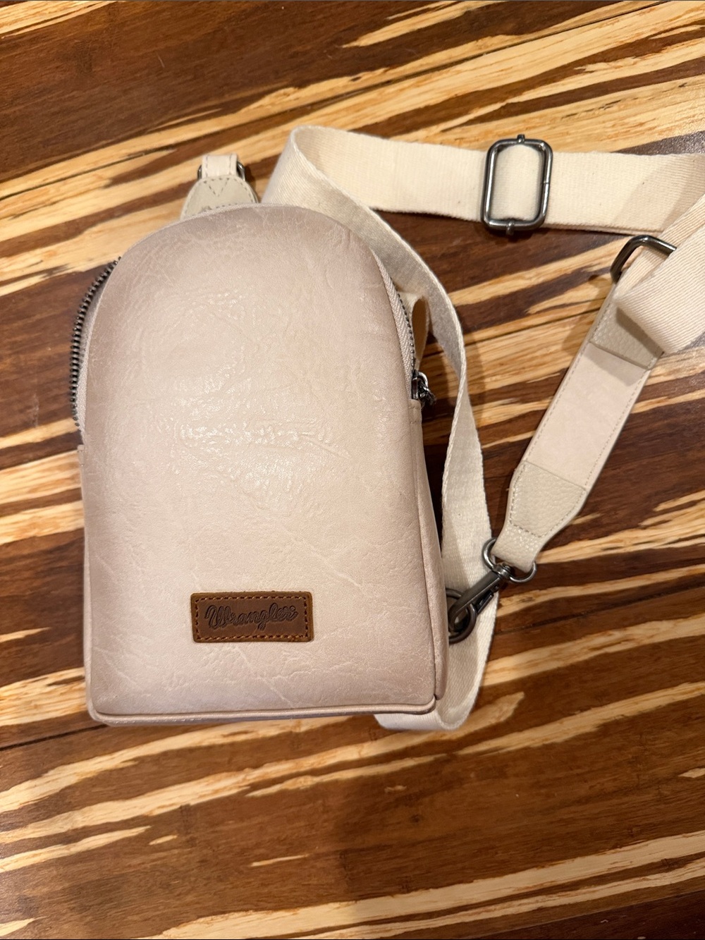 Wrangler Cream Sling Belt Bag for Men